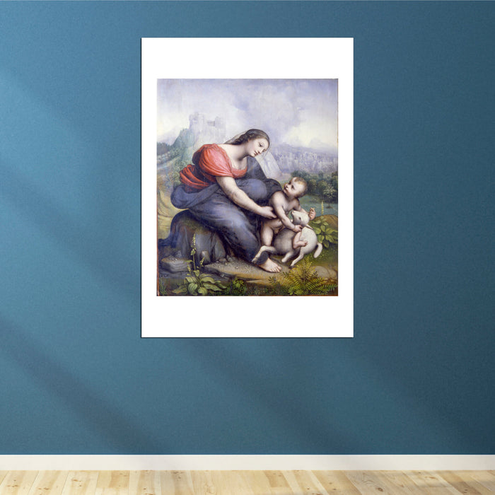 Cesare da Sesto - The Virgin and Child with a Lamb