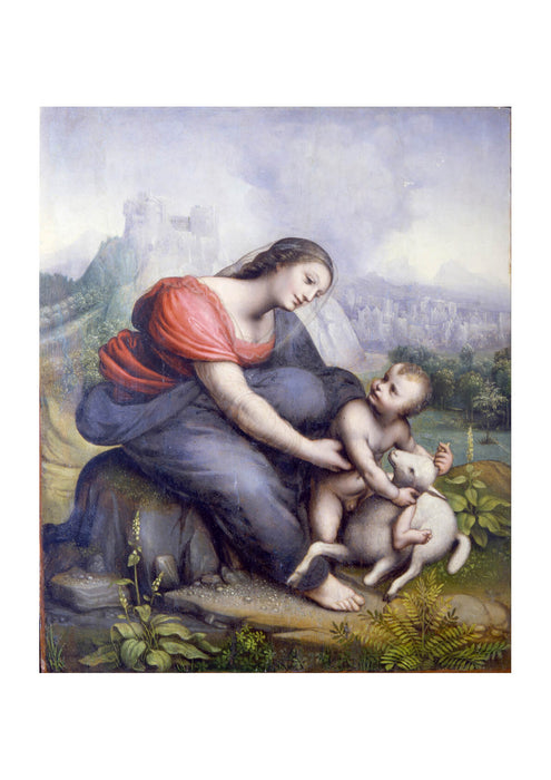 Cesare da Sesto - The Virgin and Child with a Lamb