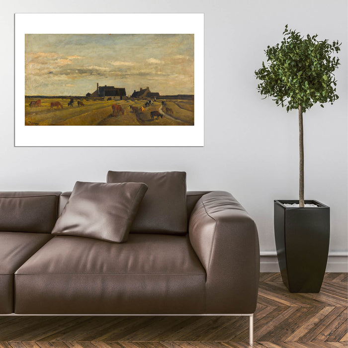 Charles-François Daubigny - Farm At Kerity Brittany