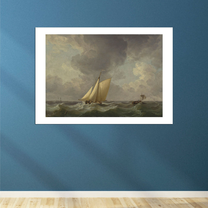 Charles Brooking - A Cutter In A Strong Breeze
