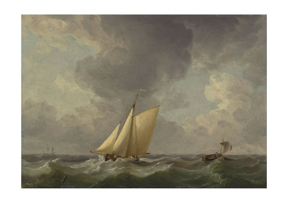 Charles Brooking - A Cutter In A Strong Breeze