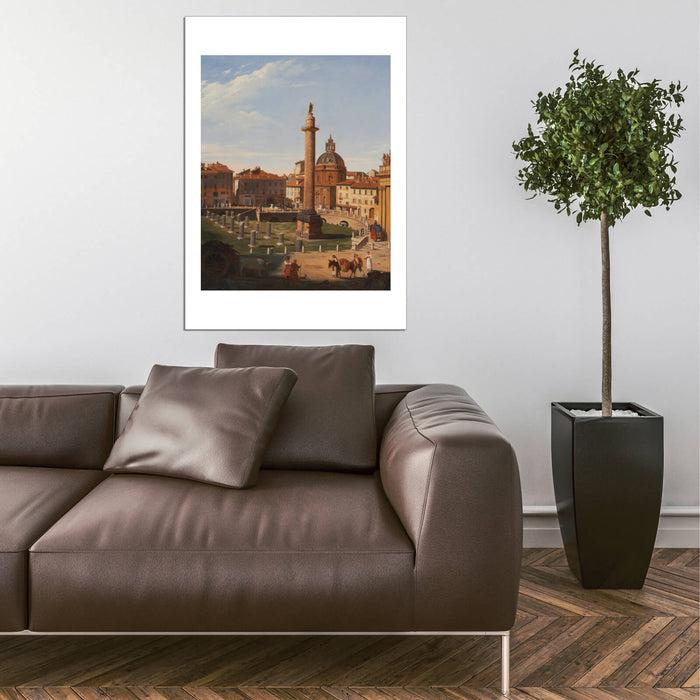 Charles Lock Eastlake - A View Of Trajan's Forum Rome