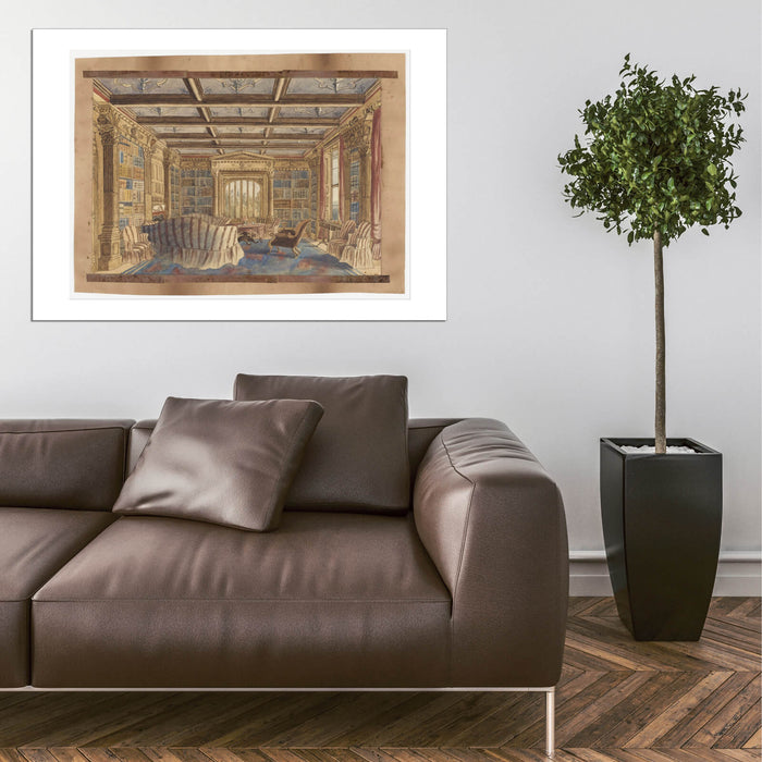 Charlotte Bosanquet - The Library at Dingestow