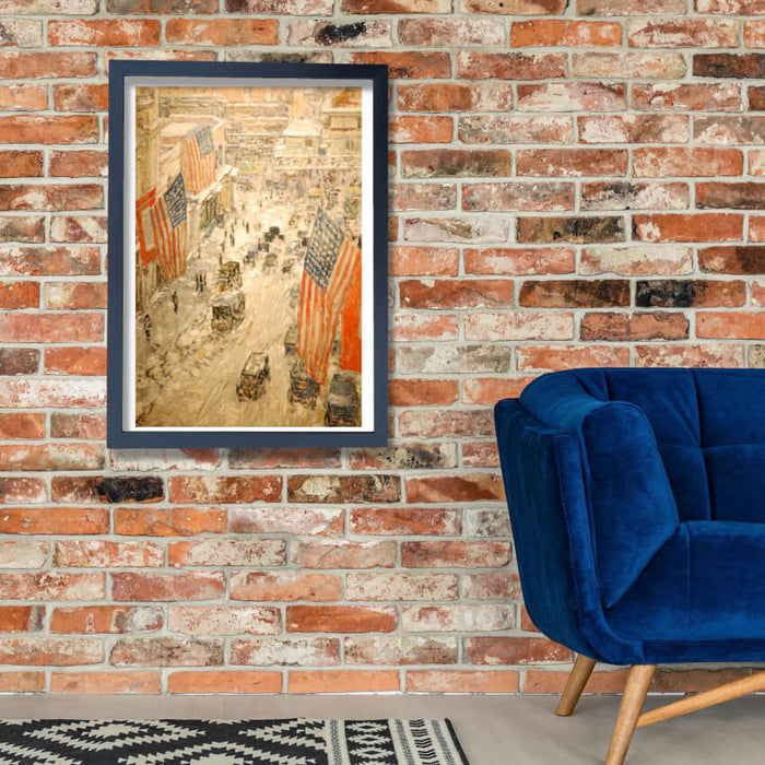 Childe Hassam - WLA nyhistorical Flags on 57th Street