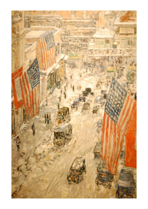Childe Hassam - WLA nyhistorical Flags on 57th Street