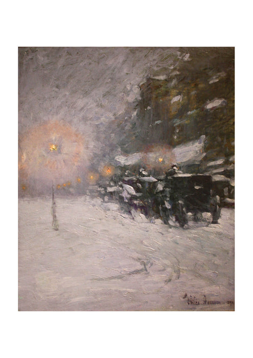 Childe Hassam - Winter Midnight (1894)