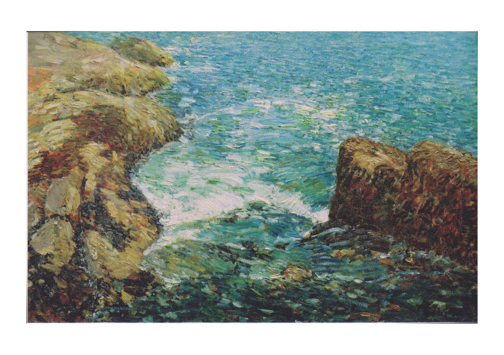 Childe Hassam Surf and Rocks