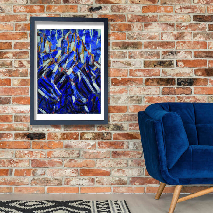 Christian Rohlfs - Abstraction the Blue Mountain