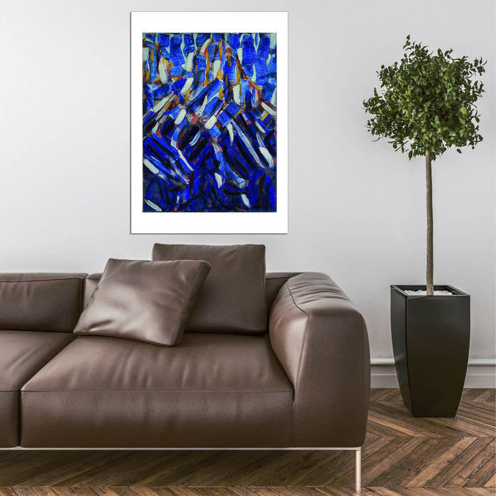 Christian Rohlfs - Abstraction the Blue Mountain