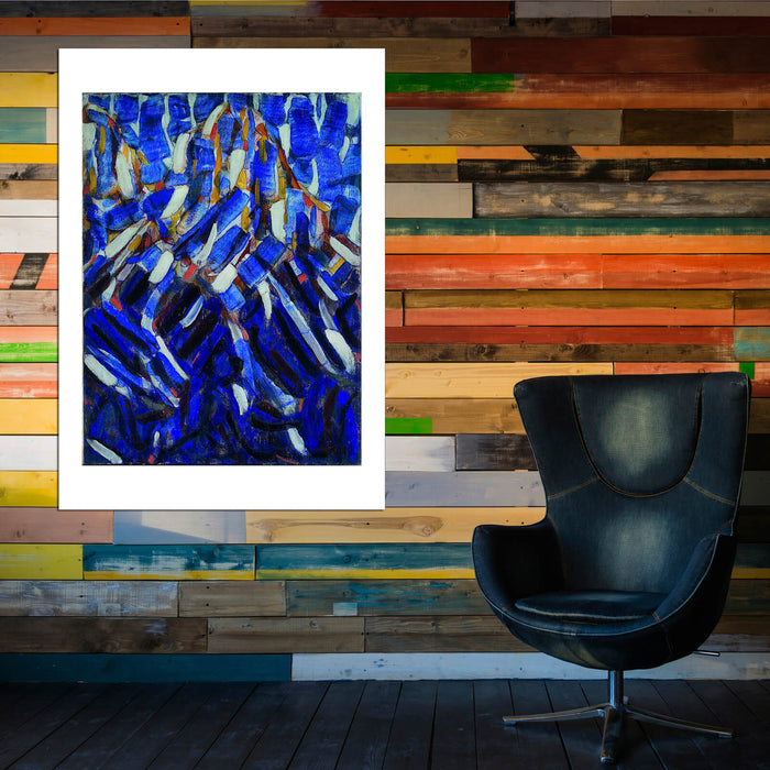 Christian Rohlfs - Abstraction the Blue Mountain