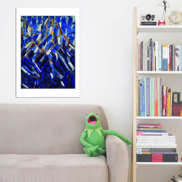 Christian Rohlfs - Abstraction the Blue Mountain