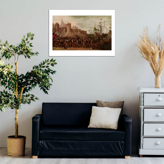 Circle Of Juan De La Corte - Deborah and Barak