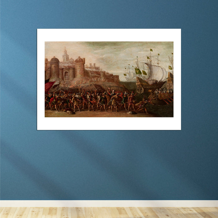 Circle Of Juan De La Corte - Deborah and Barak