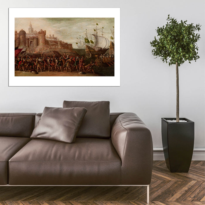 Circle Of Juan De La Corte - Deborah and Barak