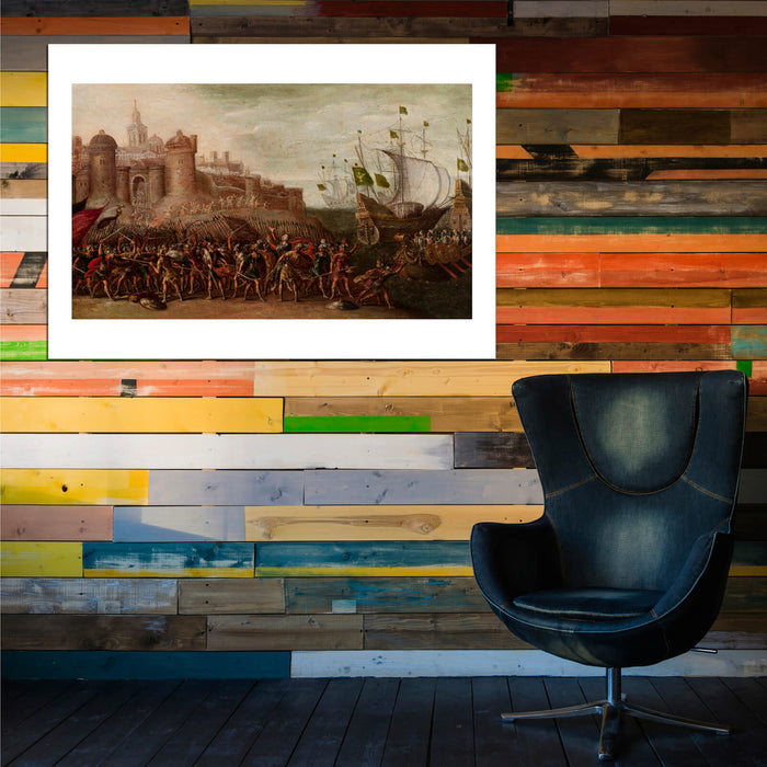 Circle Of Juan De La Corte - Deborah and Barak