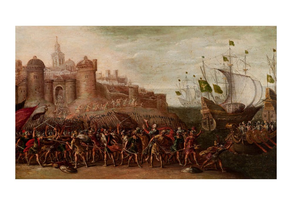 Circle Of Juan De La Corte - Deborah and Barak