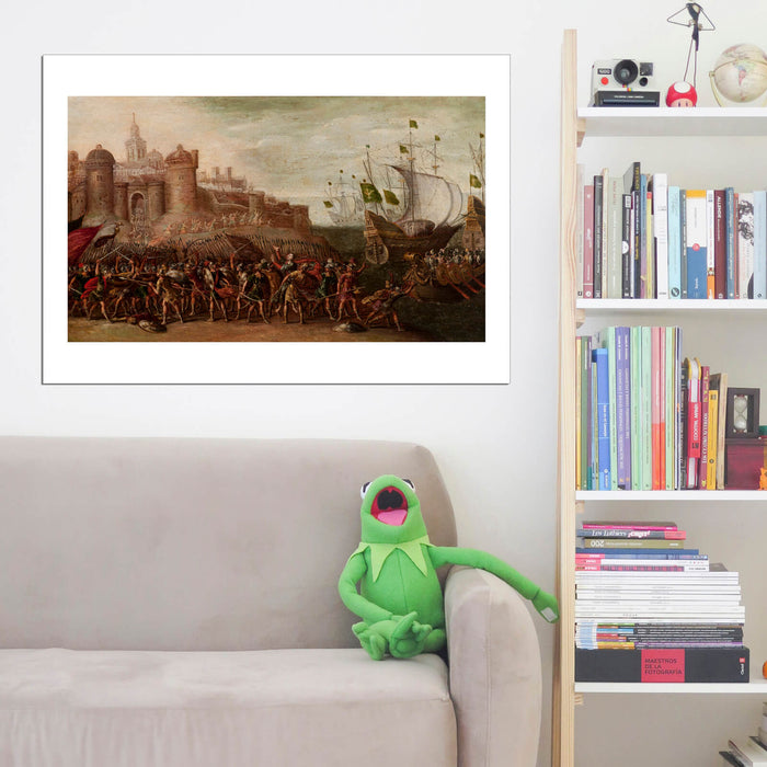 Circle Of Juan De La Corte - Deborah and Barak