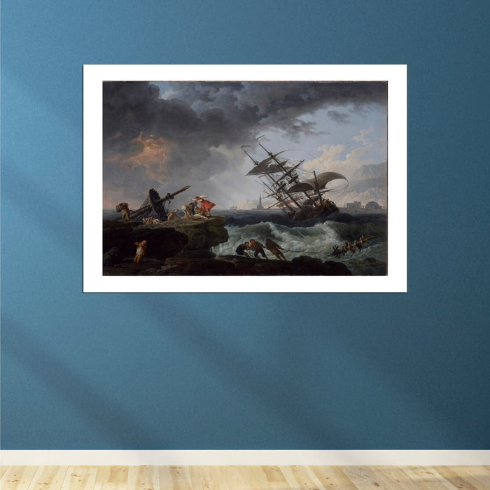 Claude Joseph Vernet - A Shipwreck on a Rocky Coast