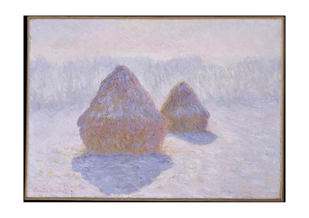 Claude Monet - Haystacks Effect of Snow and Sun
