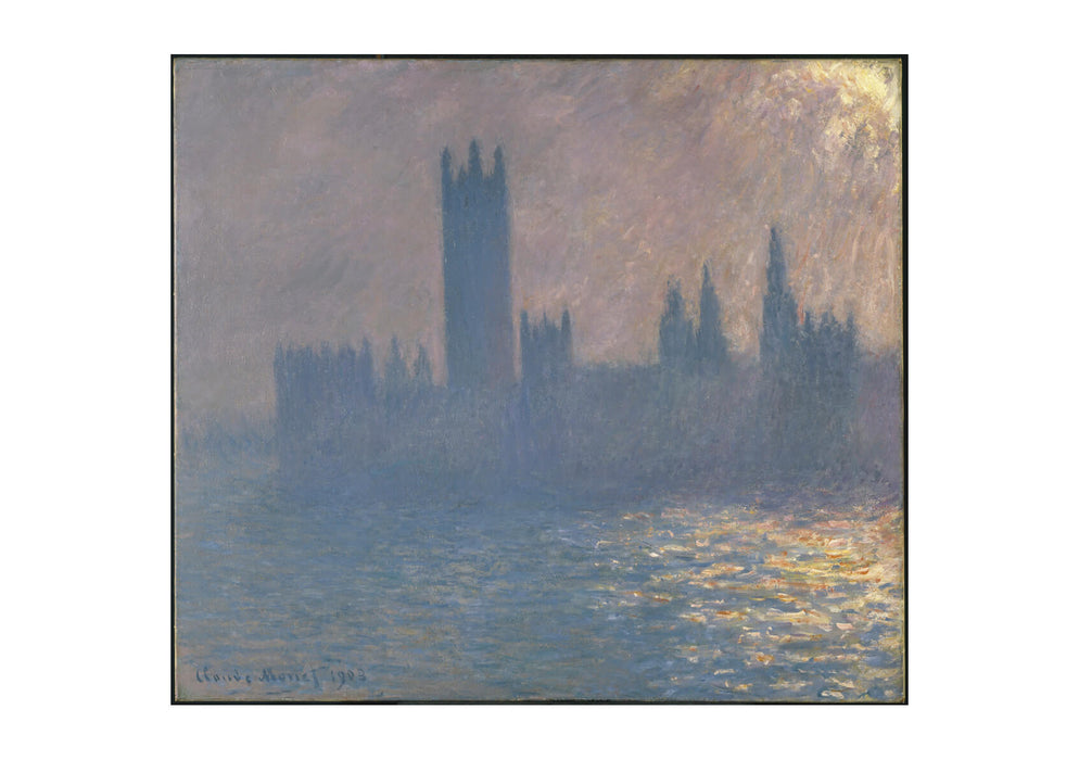 Claude Monet - Houses of Parliament Sunlight Effect