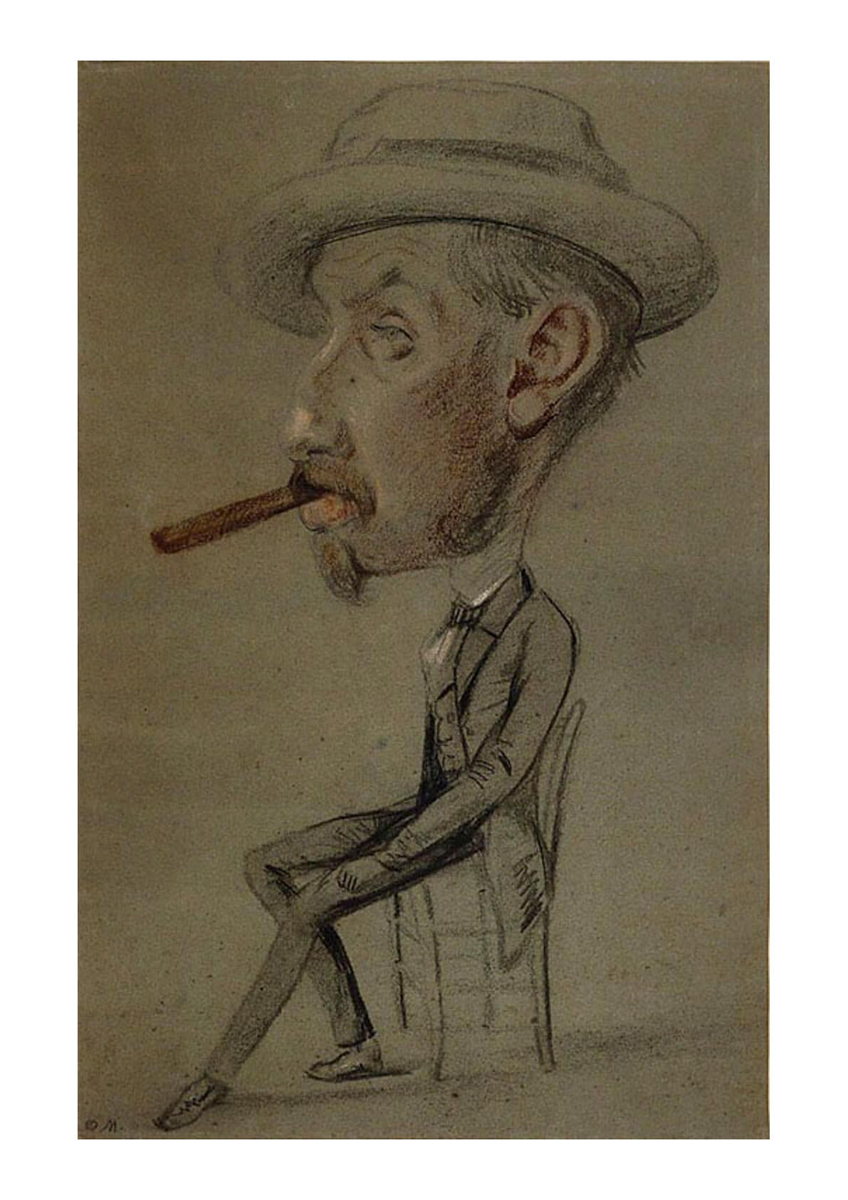 Claude Monet Man with a Big Cigar — Spiffing Prints