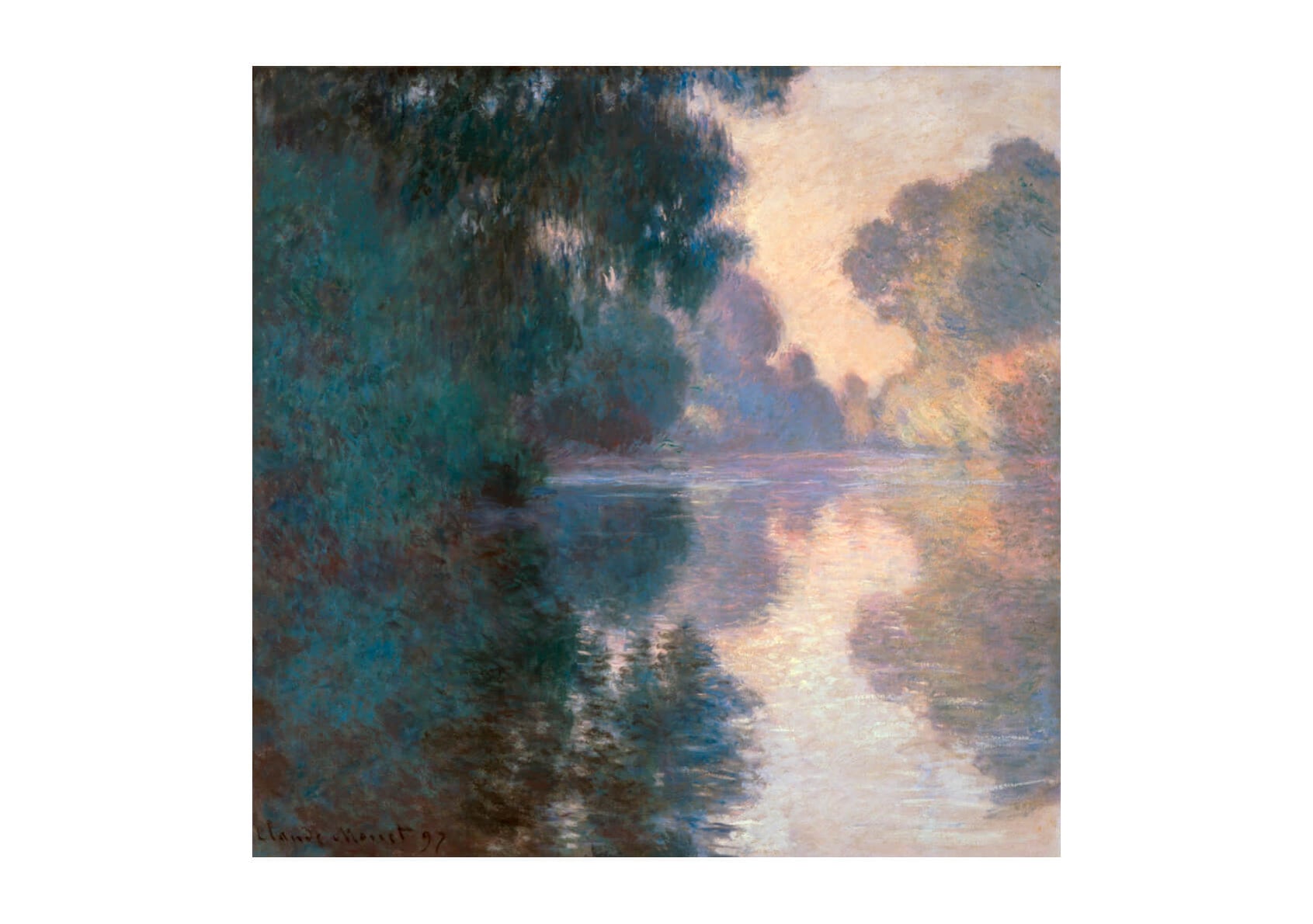 Claude Monet - Matin sur la Seine le beau temps (1897) — Spiffing Prints