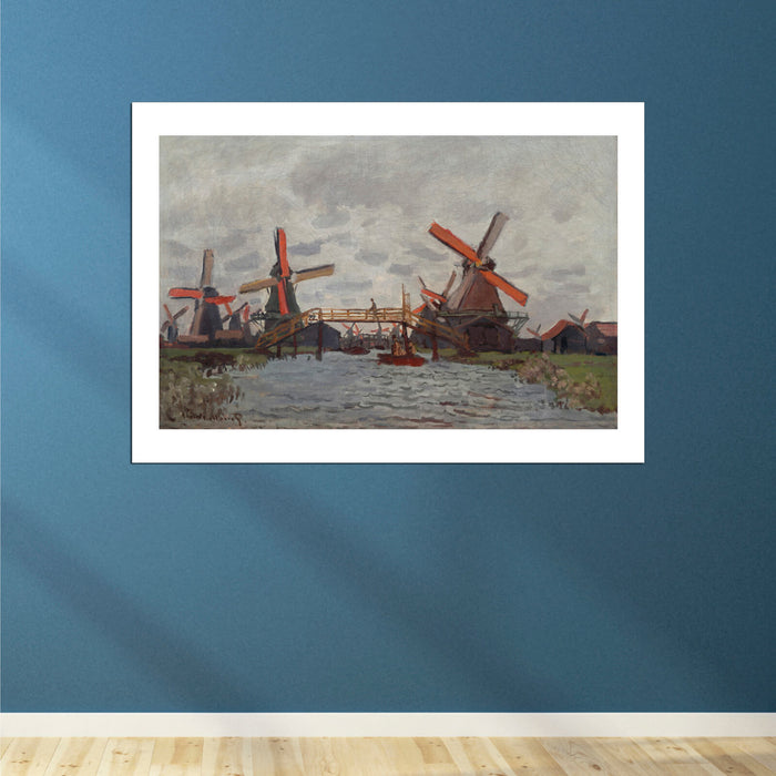 Claude Monet - Mills at Westzijderveld near Zaandam