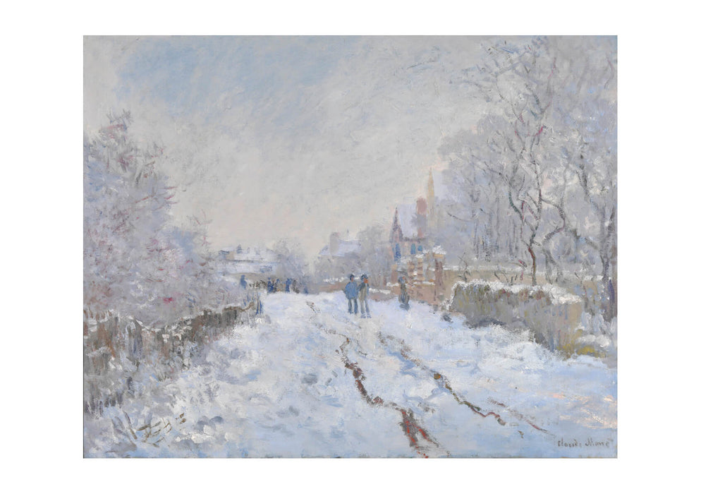Claude Monet - Monet Snow at Argenteuil 1875