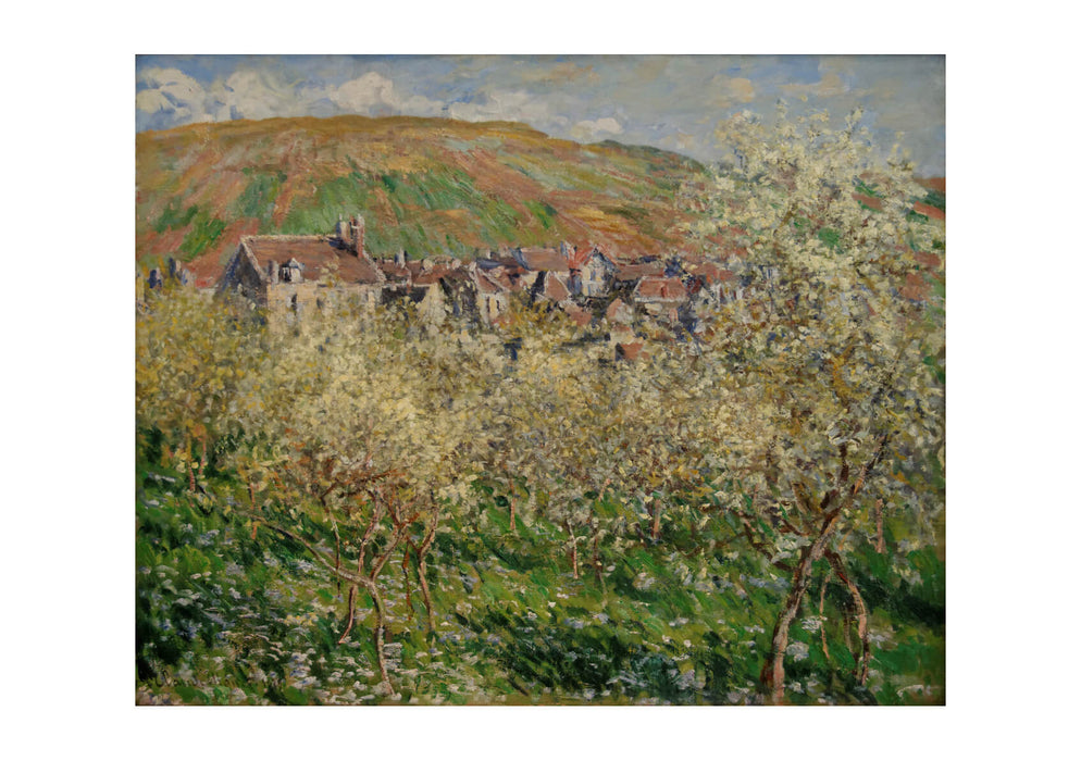 Claude Monet - Plump trees in blossom Claude Monet