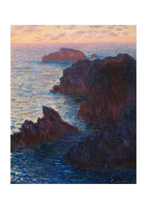 Claude Monet - Rocks at Belle lle Port Domois