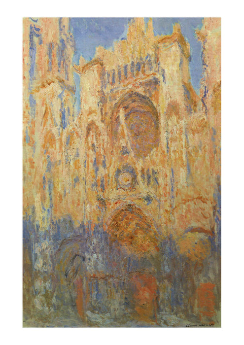 Claude Monet - Rouen Cathedral Facade (Sunset)