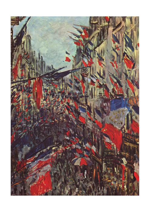 Claude Monet - Rue Montorgueil with Flags