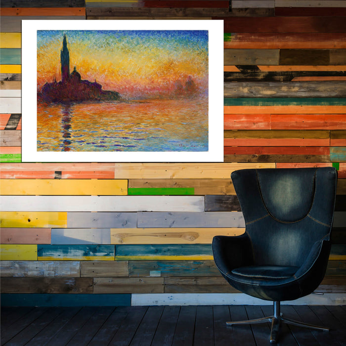 Claude Monet - Sunset In Venice