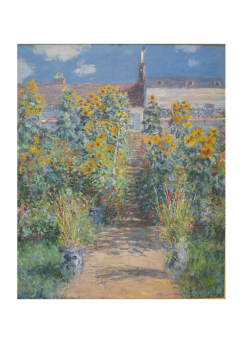 Claude Monet - The Artists garden at Vetheuil