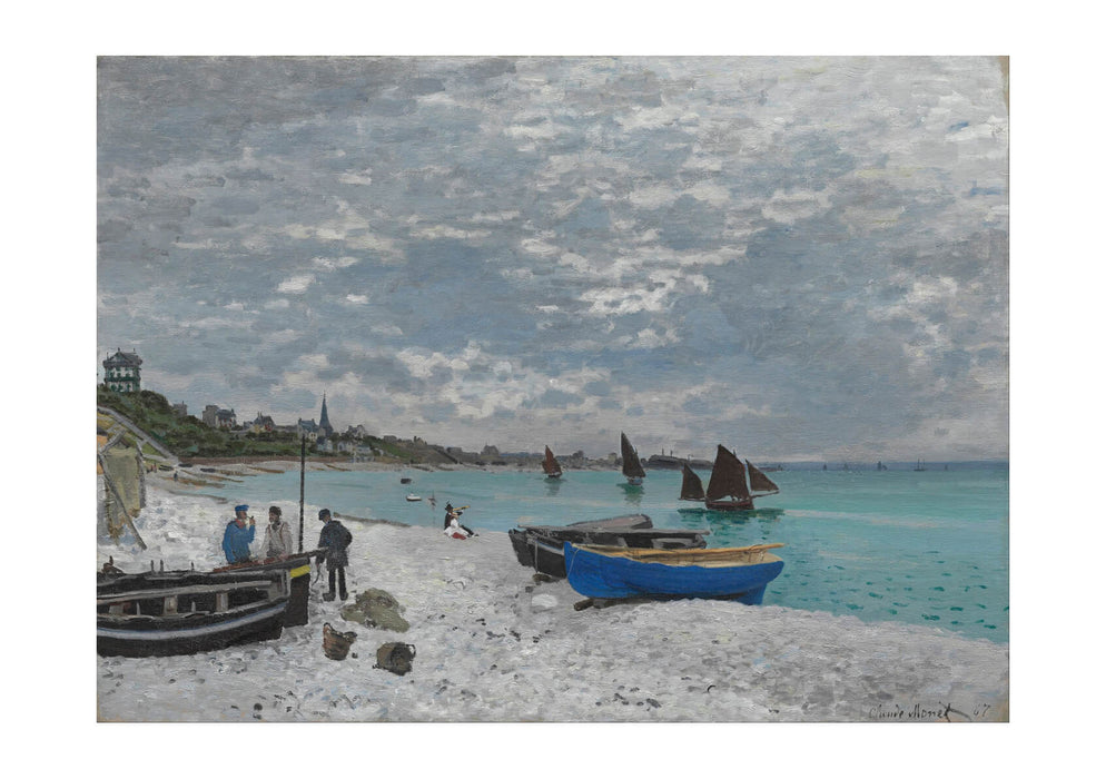 Claude Monet - The Beach at Sainte Adresse