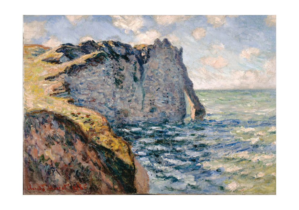 Claude Monet - The Cliff of Aval