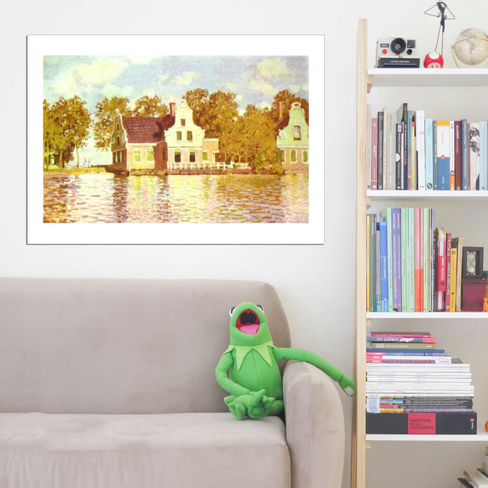 Claude Monet - The House on the River Zaan in Zaandam