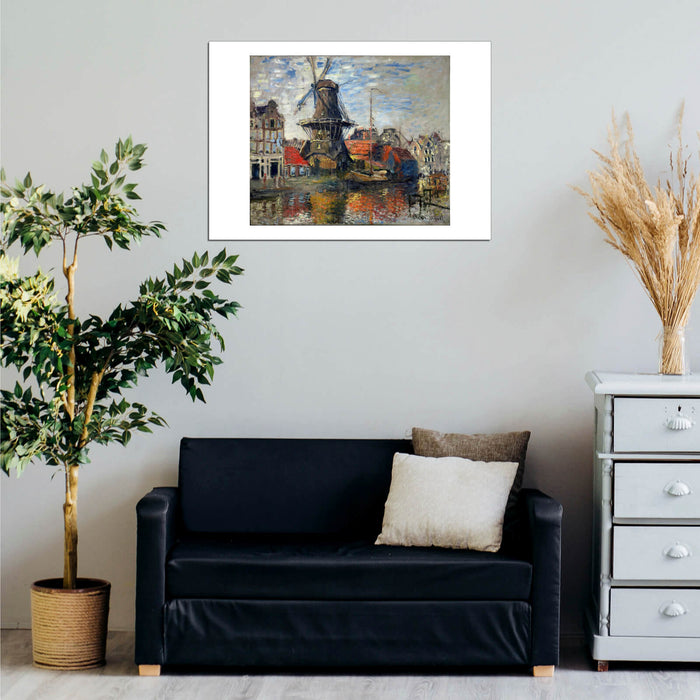 Claude Monet - The Windmill Amsterdam 1871