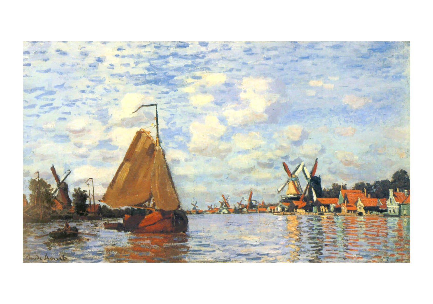 Claude Monet - The Zaan at Zaandam — Spiffing Prints