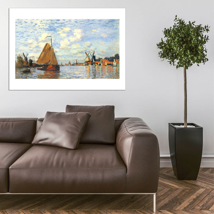 Claude Monet - The Zaan at Zaandam