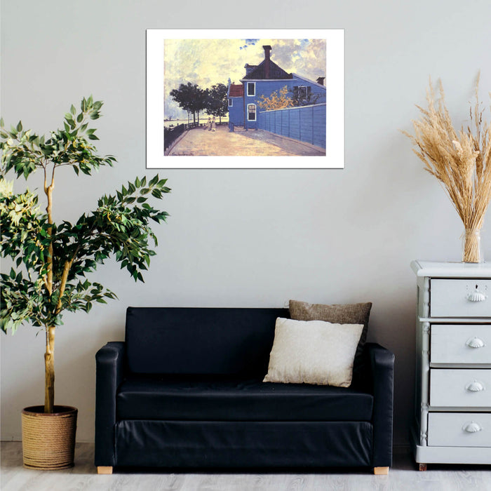 Claude Monet - The blue house in Zaandam