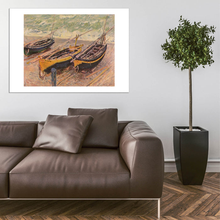 Claude Monet - Three Fishing Boats