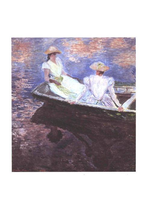 Claude Monet - Two girls in a boat