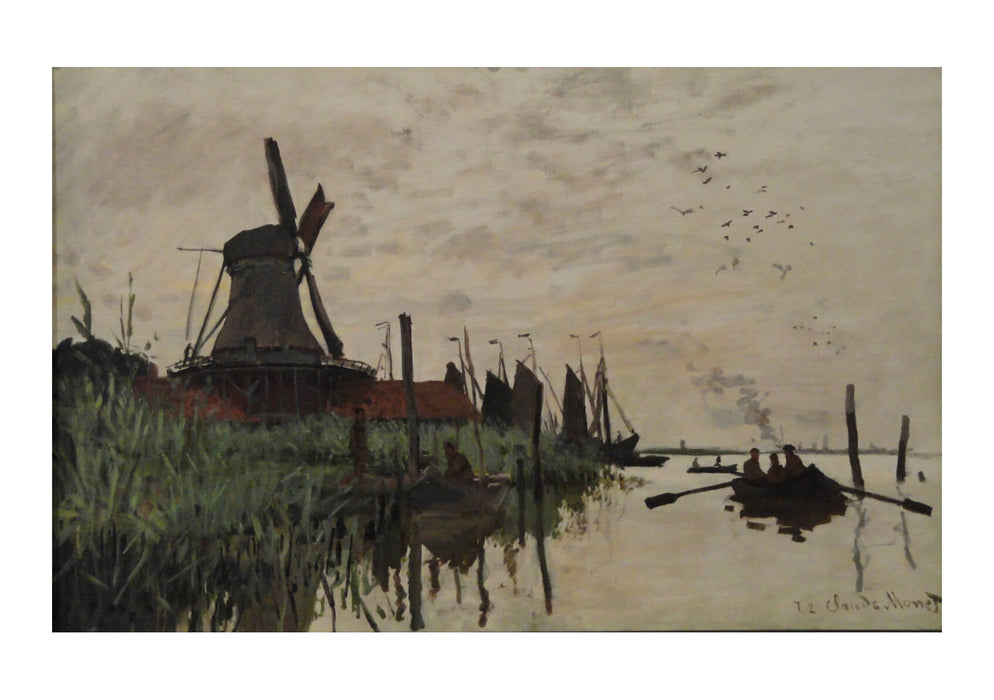 Claude Monet - Windmill and Boats