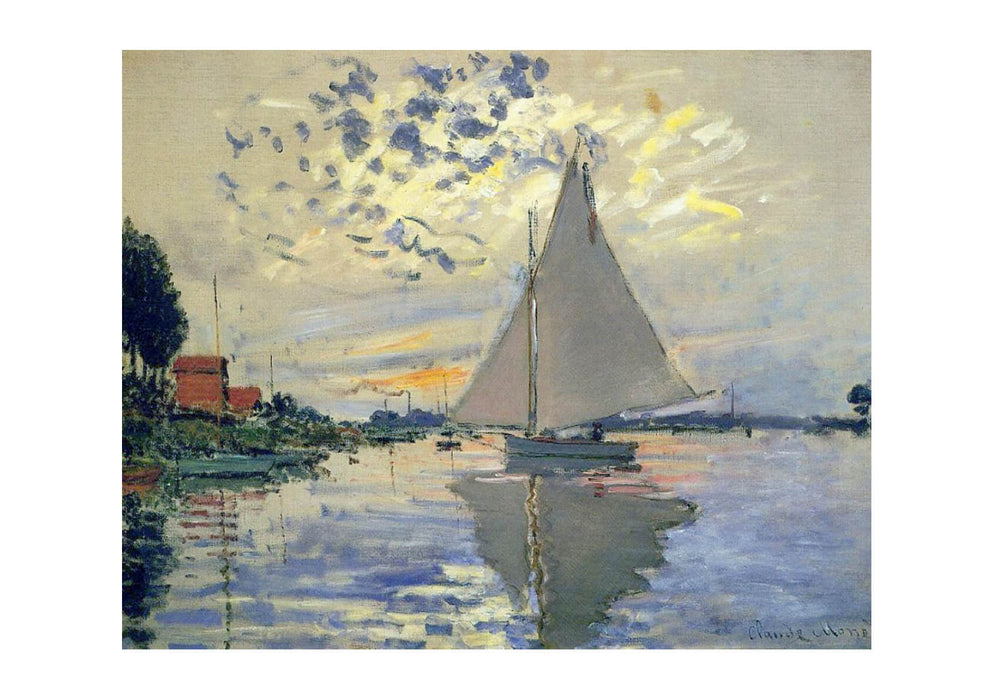 Claude Monet Sailboat at Le Petit-Gennevilliers 1874
