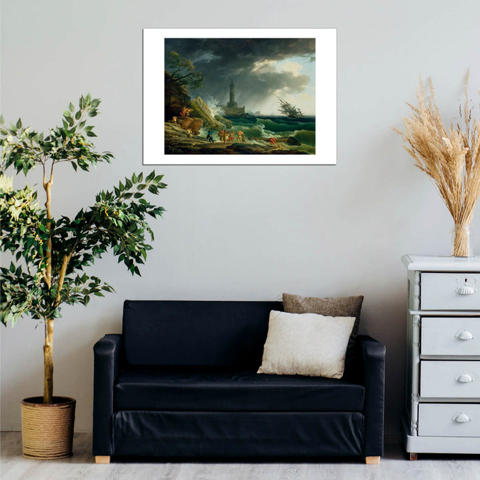 Claude Vernet - A Storm on a Mediterranean Coast