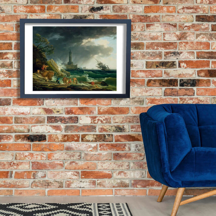 Claude Vernet - A Storm on a Mediterranean Coast