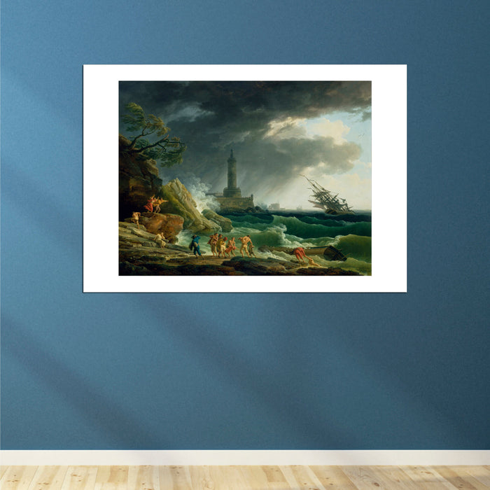 Claude Vernet - A Storm on a Mediterranean Coast