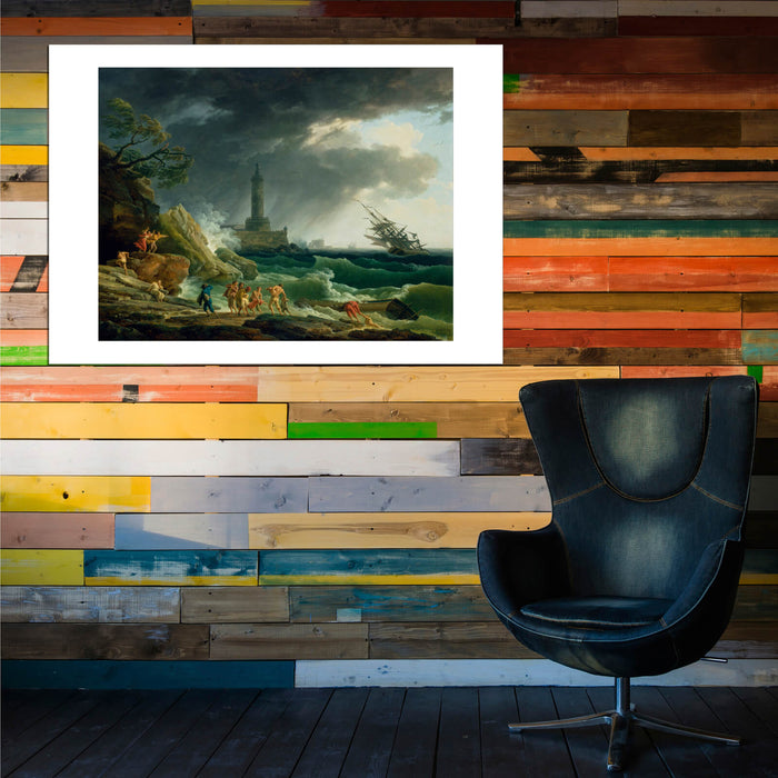 Claude Vernet - A Storm on a Mediterranean Coast