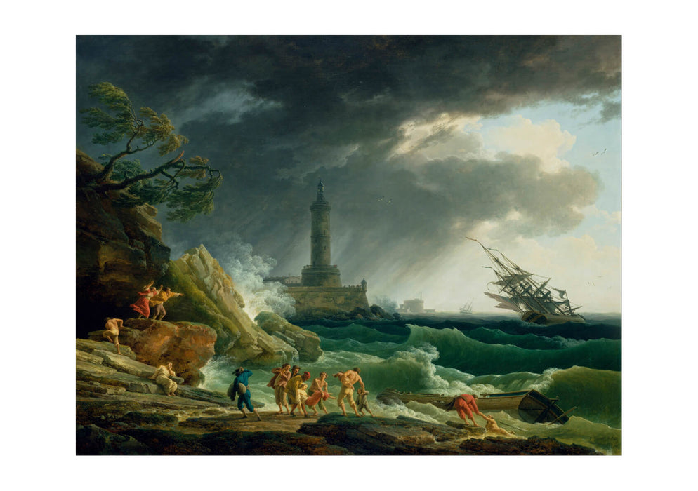 Claude Vernet - A Storm on a Mediterranean Coast